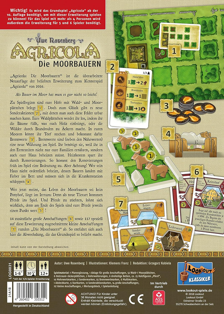 Lookout | Agricola – Die Moorbauern | Erweiterung | Kennerspiel | Brettspiel | 1-4 Spieler | Ab 12+