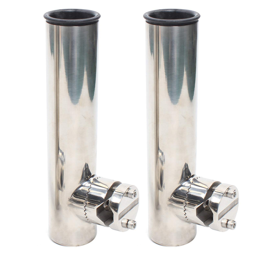 2 X Edelstahl Bootsrutenhalter, Angelrutenhalter Rutenhalter Edelstahl Angelrutenhalter, Rutenhalter