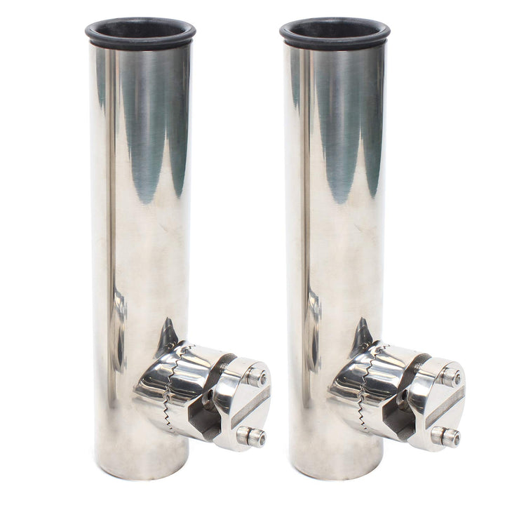 2 X Edelstahl Bootsrutenhalter, Angelrutenhalter Rutenhalter Edelstahl Angelrutenhalter, Rutenhalter