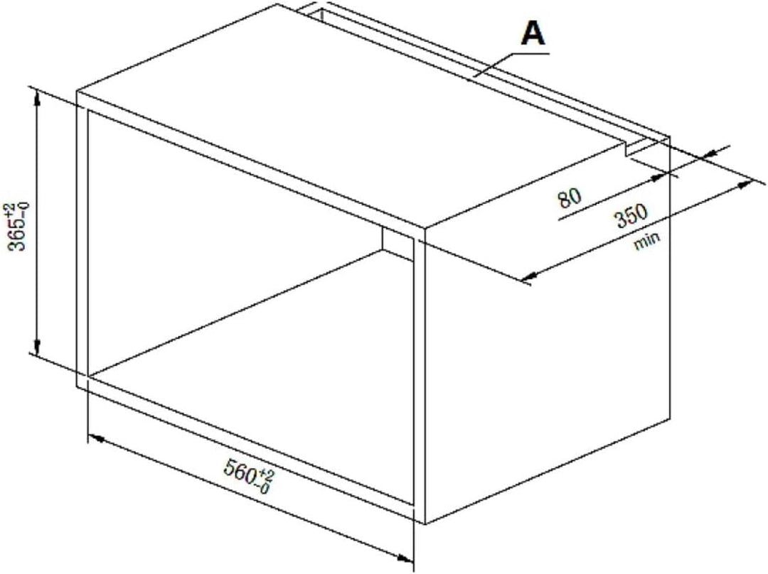 PKM Einbau-Mikrowelle MW800-20B EB | 800 W Mikrowellenleistung | 20L Garraum | 6 Leistungsstufen | 6