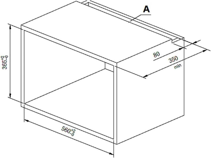 PKM Einbau-Mikrowelle MW800-20B EB | 800 W Mikrowellenleistung | 20L Garraum | 6 Leistungsstufen | 6