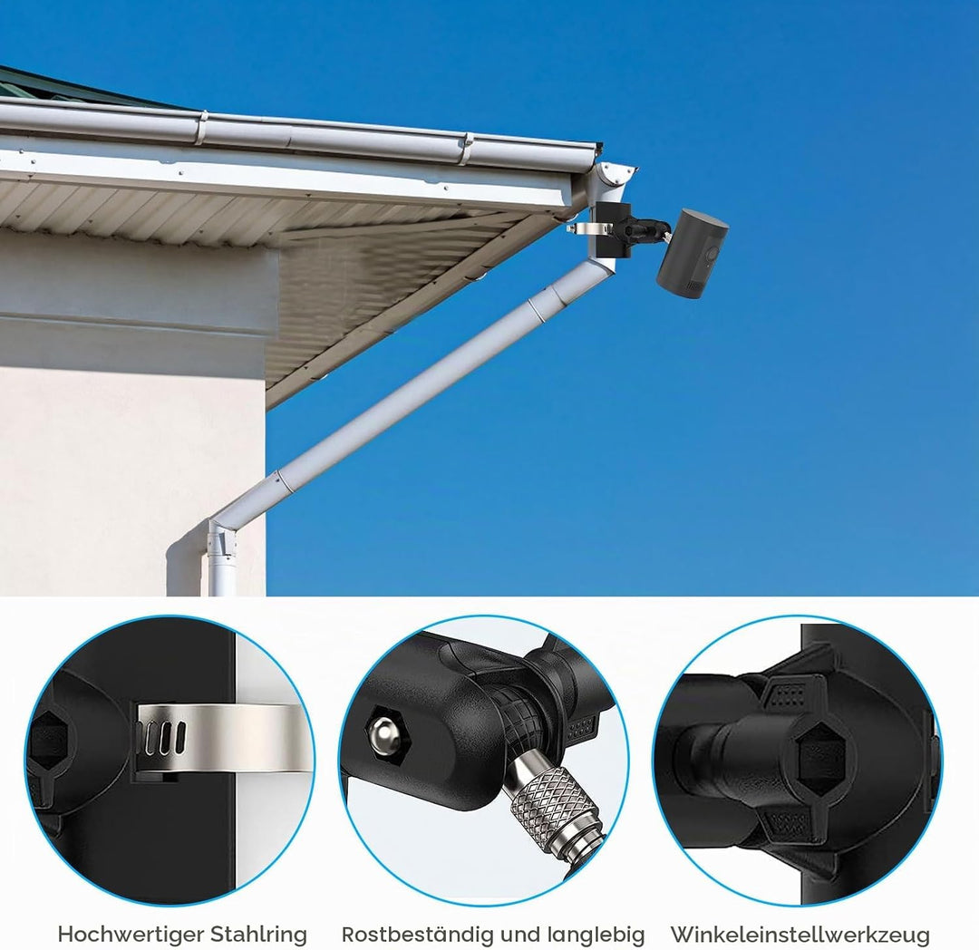 Kamera Halterung für Ring Stick Up Cam, Masthalterung Pole Montagehalterung Wandhalterung für Ring S