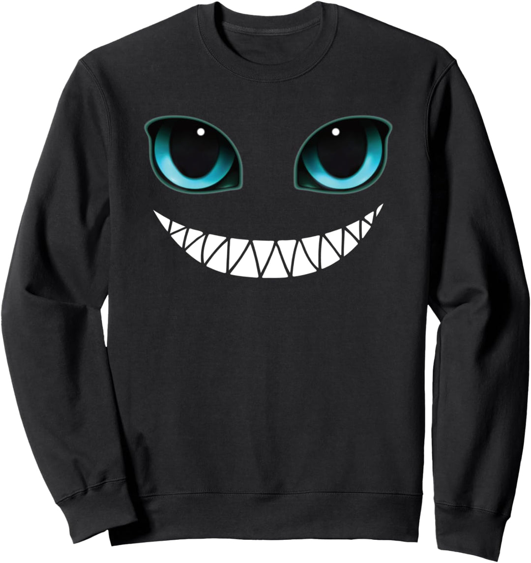 Grinsekatze Kostüm Grinse Monster Blaue Augen Sweatshirt