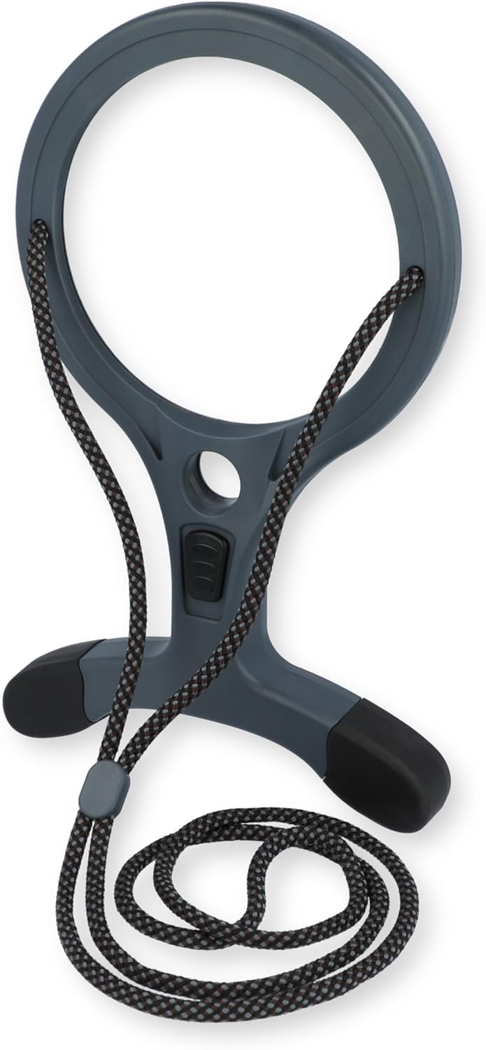 Carson Lumé-Serie 2X Freihandlupe mit 7X Spotlinse, COB LEDs und Zwei Helligkeitsstufen - ideal für