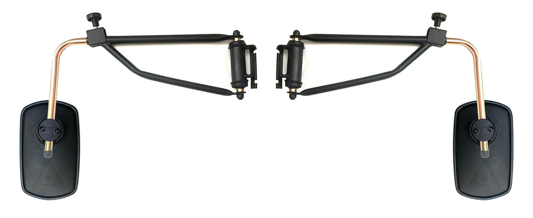2x Aussenspiegel 260x155 mm ø14-30 mm E20 und Spiegelhalter für Traktor LKW Bagger