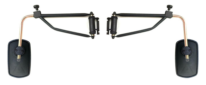 2x Aussenspiegel 260x155 mm ø14-30 mm E20 und Spiegelhalter für Traktor LKW Bagger