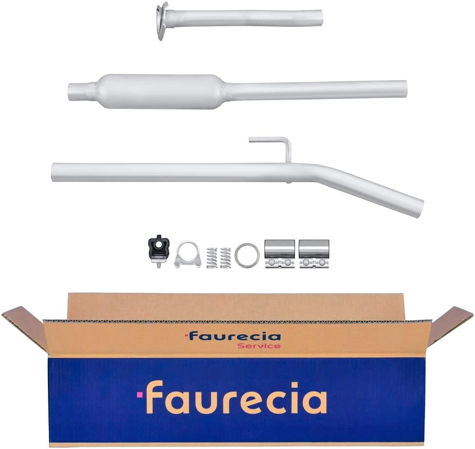 HELLA 8LC 366 025-861 Mittelschalldämpfer - Easy2Fit Kit - mitte - dreiteilig - Set mit Anbauteilen