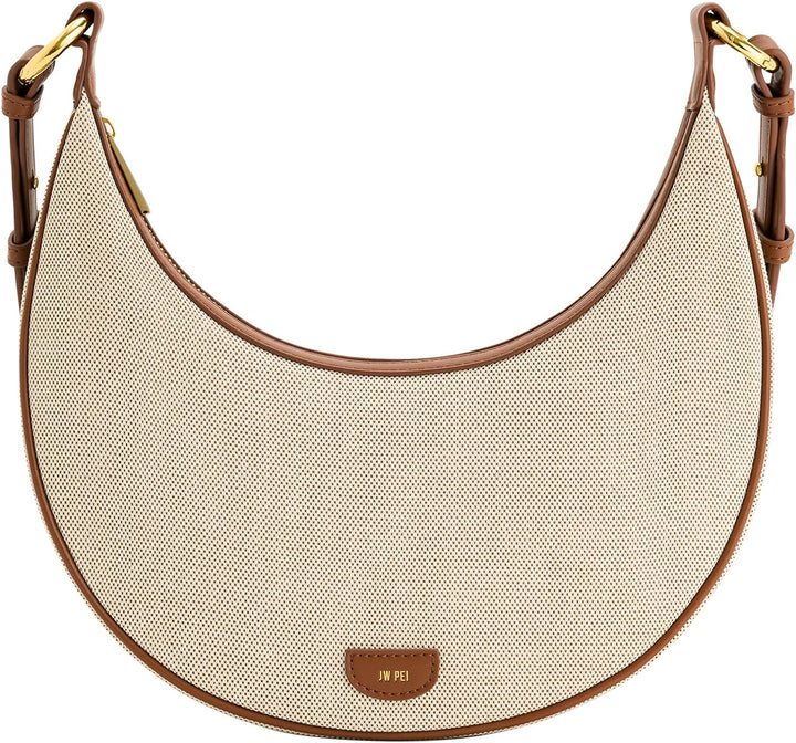 JW PEI Damen Tessa Crushed Umhängetasche Beige, Beige