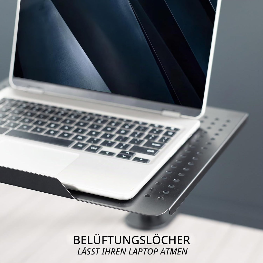 VIVO Einzel Laptop Notebook Tischständer montieren - voll einstellbare Verlängerung mit c Klemme (St
