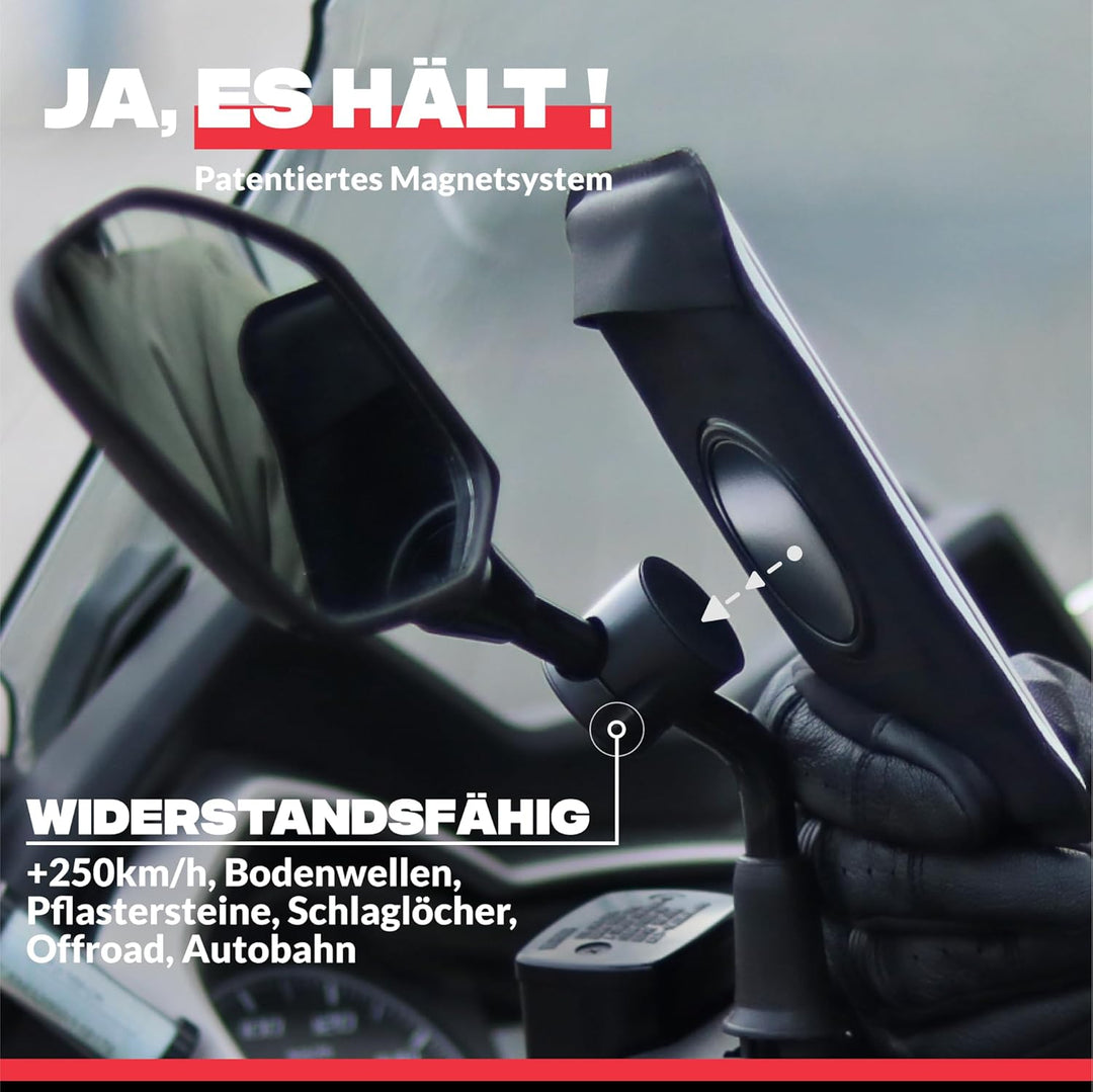 Shapeheart französische Innovation, magnetische Telefonhalterung PRO für Rückspiegel mit abnehmbarer