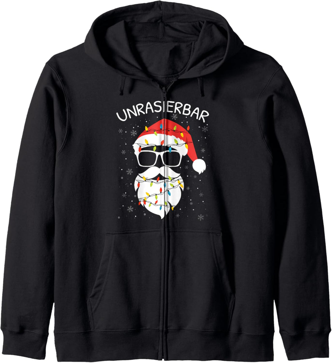 Bart Weihnachtsmann Unrasierbar Spruch Bartträger Kapuzenjacke
