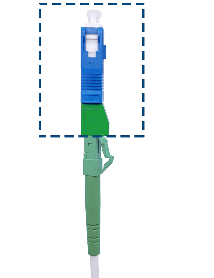 Elfcam® - Glasfaser-Adapter, Singlemode Simplex LC/APC Buchse/Female auf SC/UPC Male Stecker, 1 Stüc