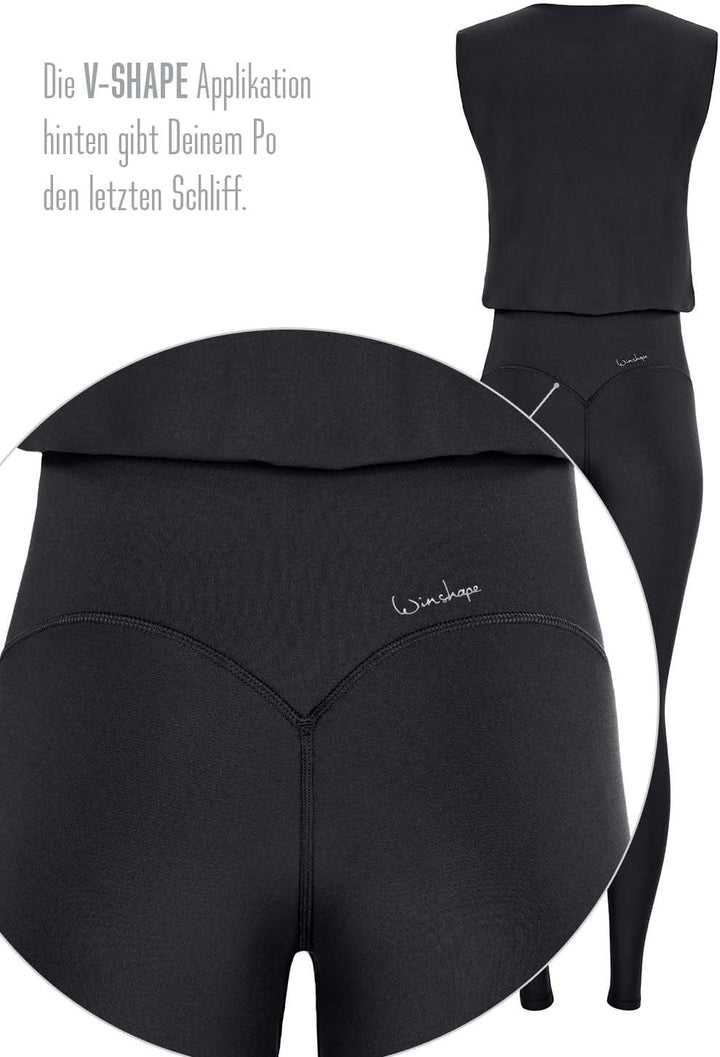 WINSHAPE Damen Winshape Damen Functional Comfort Jumpsuit Js102lsc Jumpsuit (1er Pack) M Schwarz, M