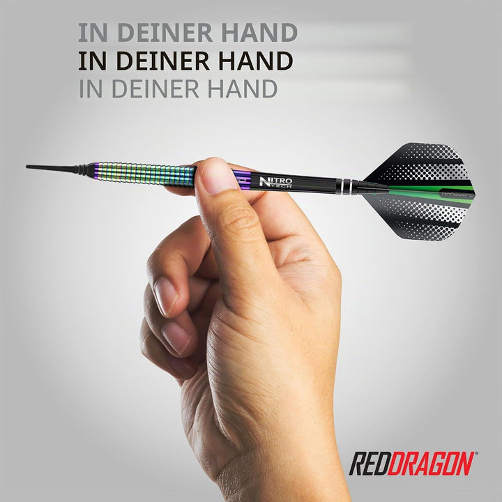 RED DRAGON Razor Edge Series Softip Dartpfeile Tungsten Profi Steel Darts mit Flights und Schäfte 18