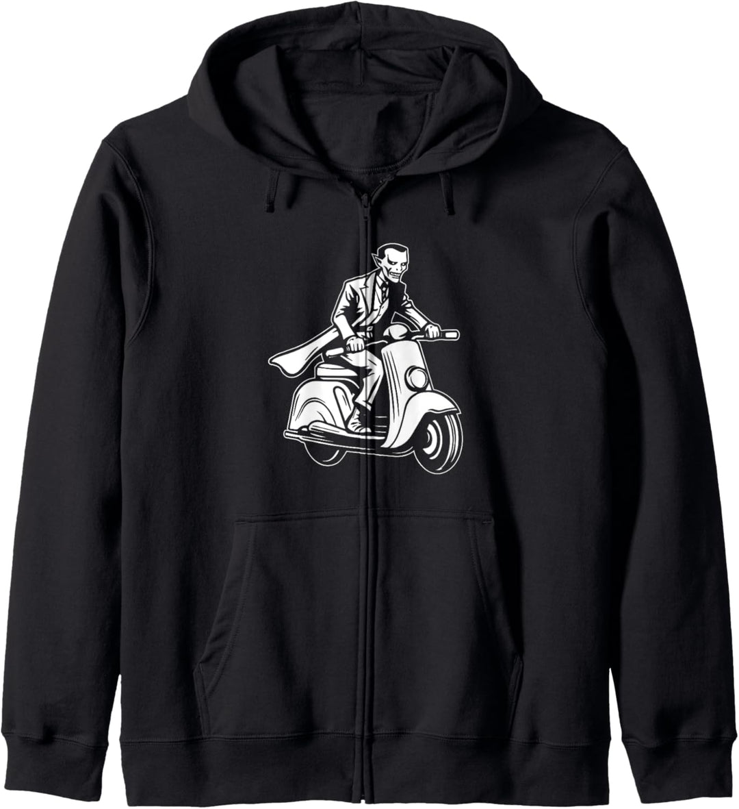 Motorroller Vampir Mofa Moped Rollerfahrer - Scooter Roller Kapuzenjacke