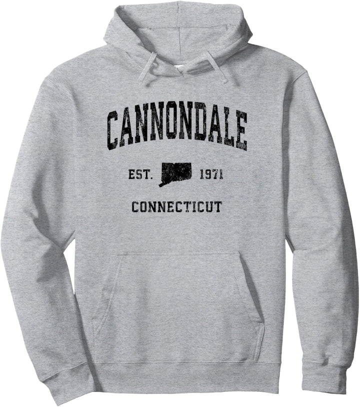 Cannondale Connecticut CT Vintage Sportlich Schwarz Sport Desi Pullover Hoodie