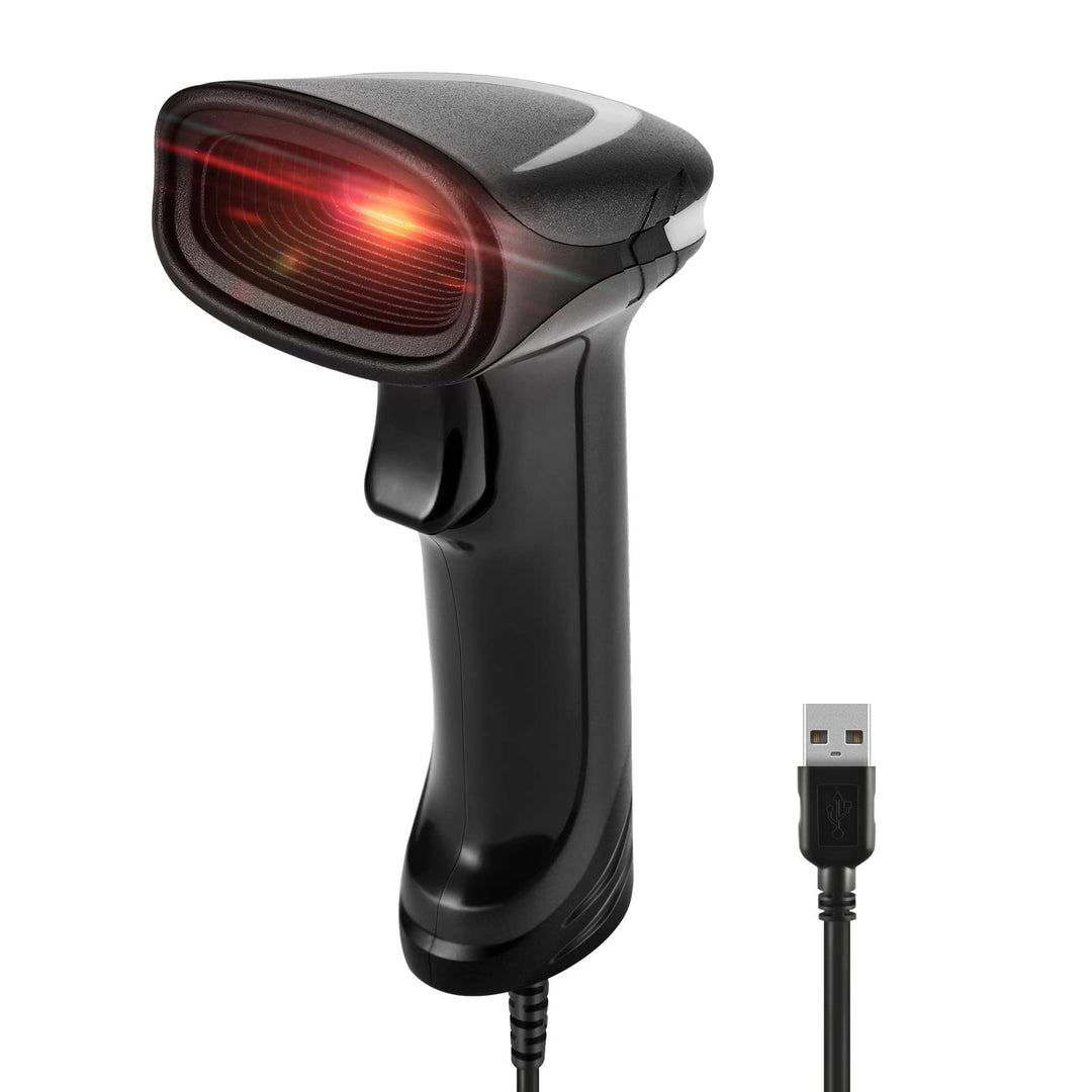 1D 2D Kabelgebundener Barcode Scanner, QR-Barcode-Scanner, Handheld-Barcode-Lesegerät QR Data Matrix