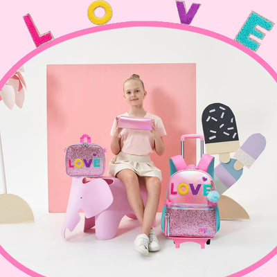 HTgroce Kinderrucksäcke Schultaschen Trolley, Trolley Rucksack Grundschule Schulrucksäcke mit Trolle