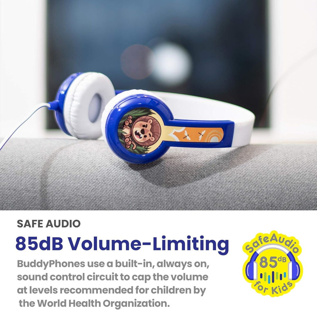 ONANOFF Buddyphones Discover Volume Limiting Kids Headphones In-Ear Durable, Comfortable,& Customiza