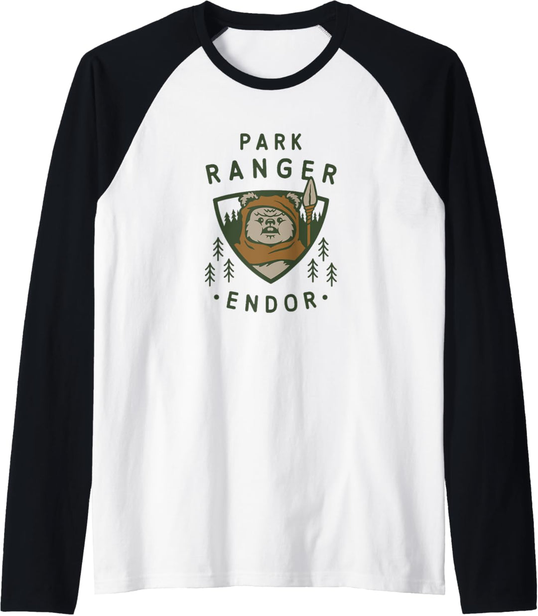 Star Wars Ewok Park Ranger On Endor Raglan