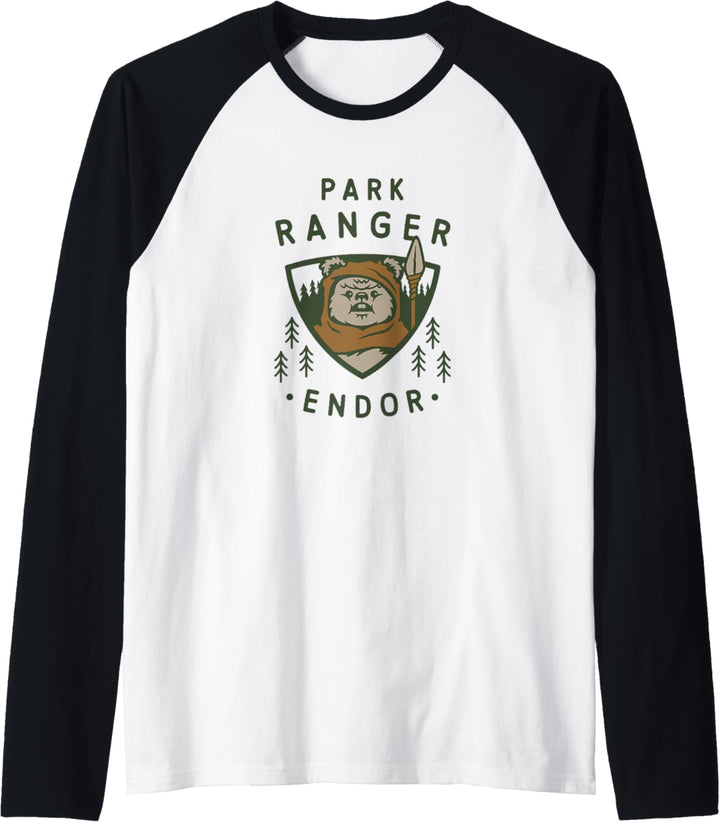 Star Wars Ewok Park Ranger On Endor Raglan