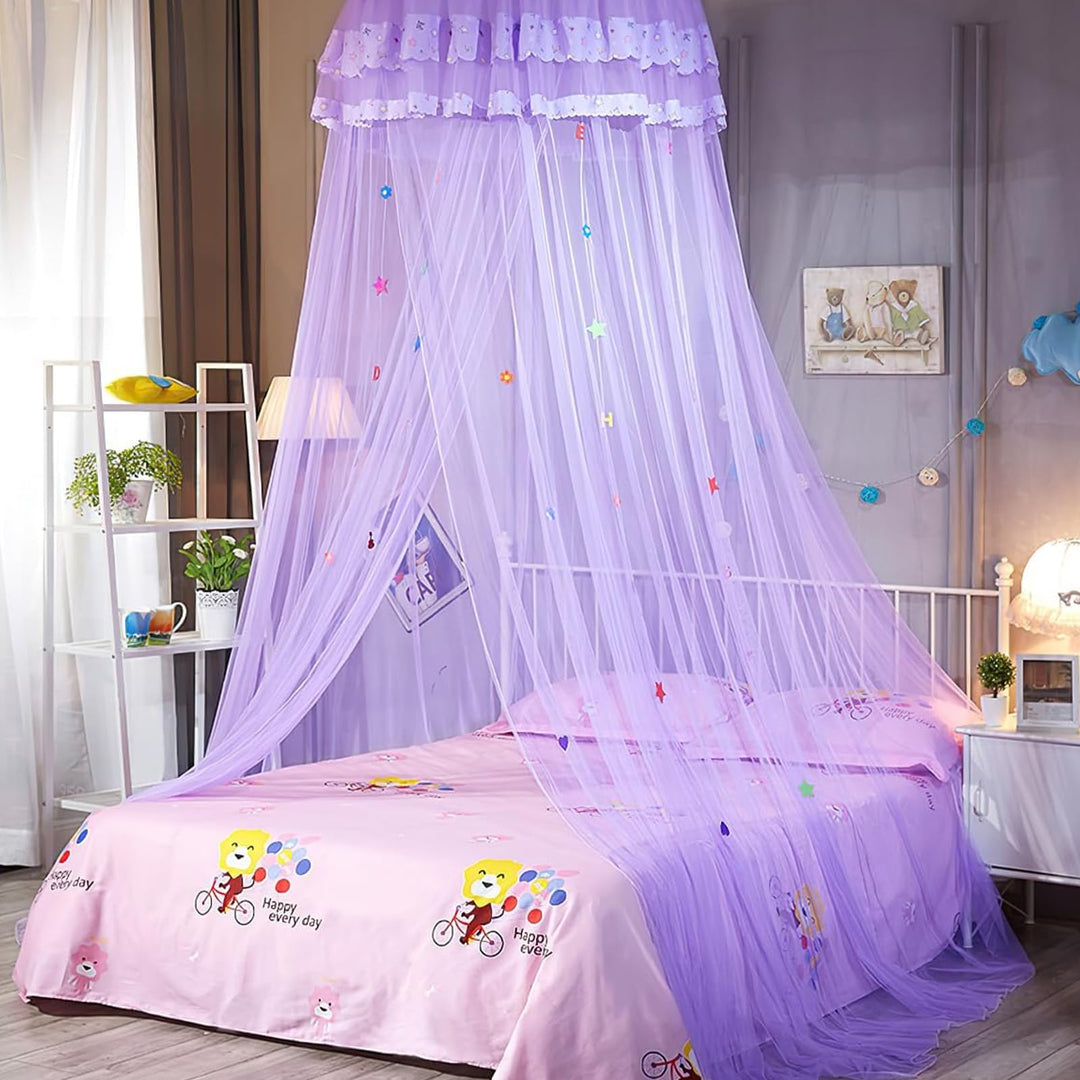 Betthimmel Mädchen Moskitonetz Bett Kinder Gross Mosquito Netz Bett Himmel für Babybett Hängendes Mü