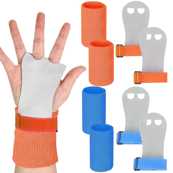 2 Sets Griffpads Kinder Reckriemchen Turnen Mädchen Reck Handschuhe Turnen Kinder, Pull Up Grips für