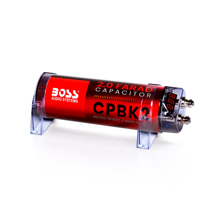 BOSS AUDIO CPBK2 2 Farad Kondensator Standardverpackung, Standardverpackung