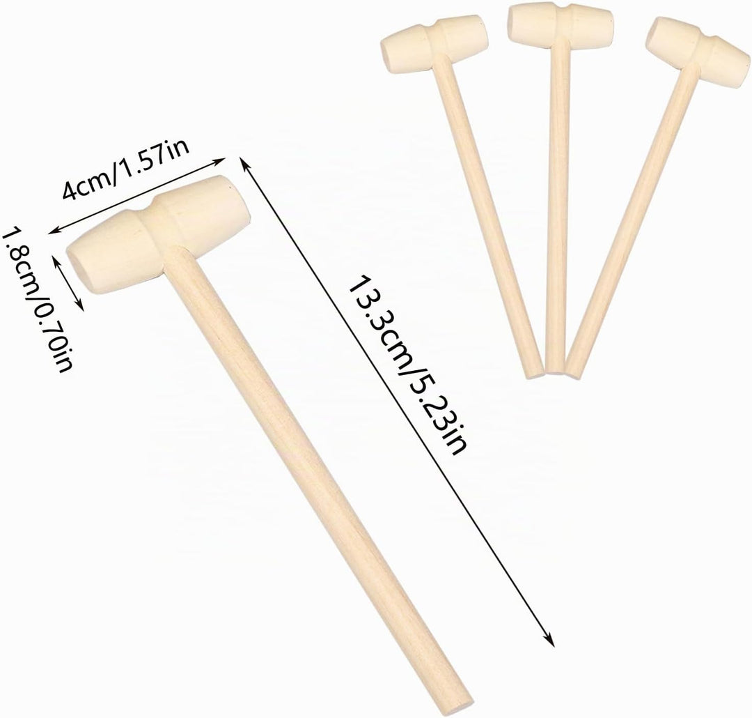 Wooden Small Mini Crab Hammer Jewellery Making &amp; Chocolate Seafood Tool