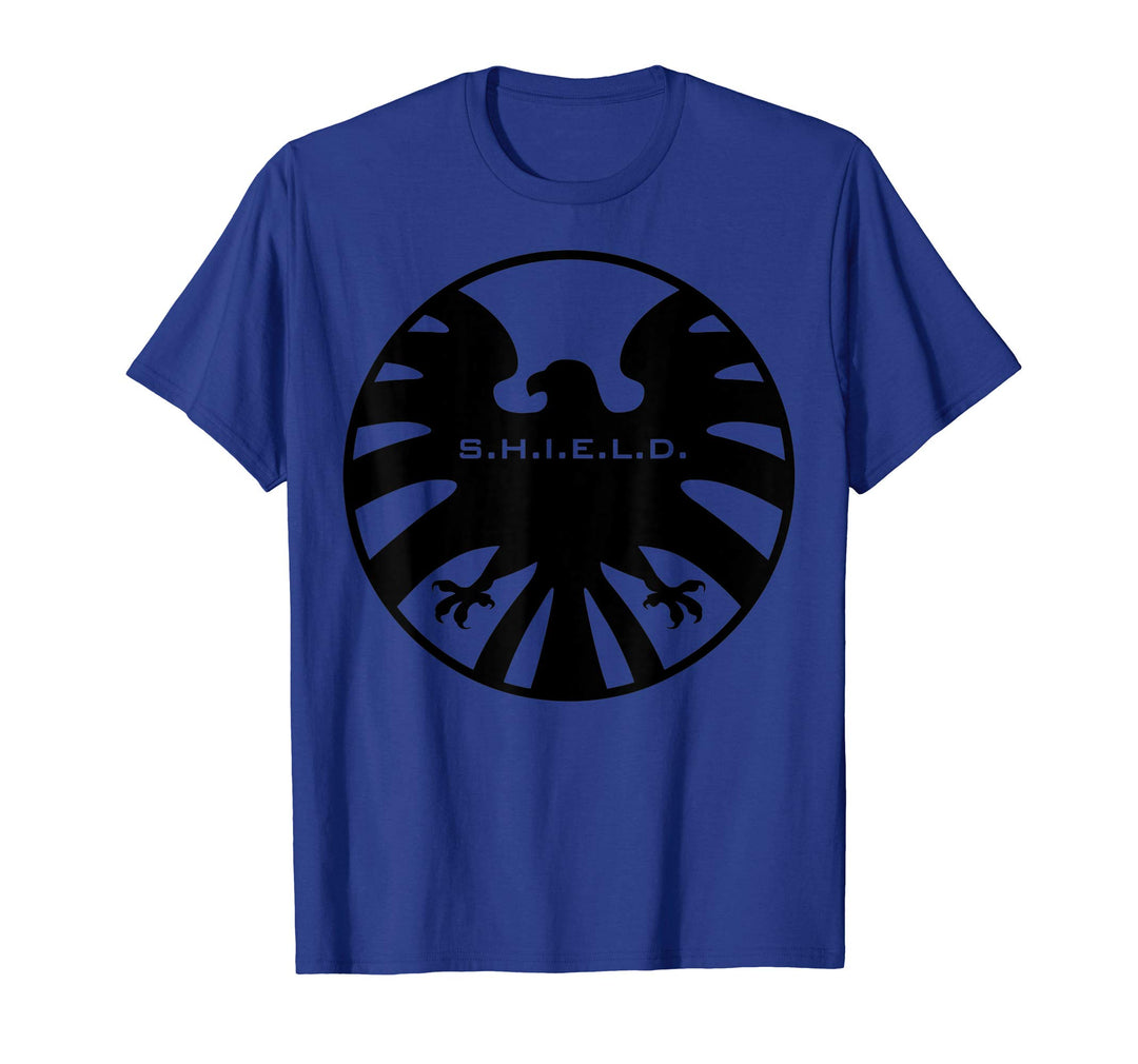 Marvel Womens Agents of S.H.I.E.L.D. Black Out Eagle Badge T-Shirt Small White