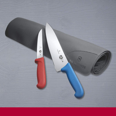 Victorinox, Storage + Cutting Boards, Profi Rollmappe gross, leer, , Robuster Kunststoffgriff, grau