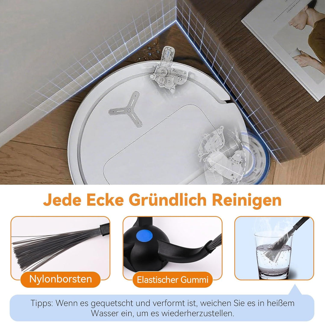 24 Stück Zubehör für Ecovacs Deebot T50 Pro Omni / T50 Omni / T50 Pro Omni Gen2 Saugroboter, 1 Haupt