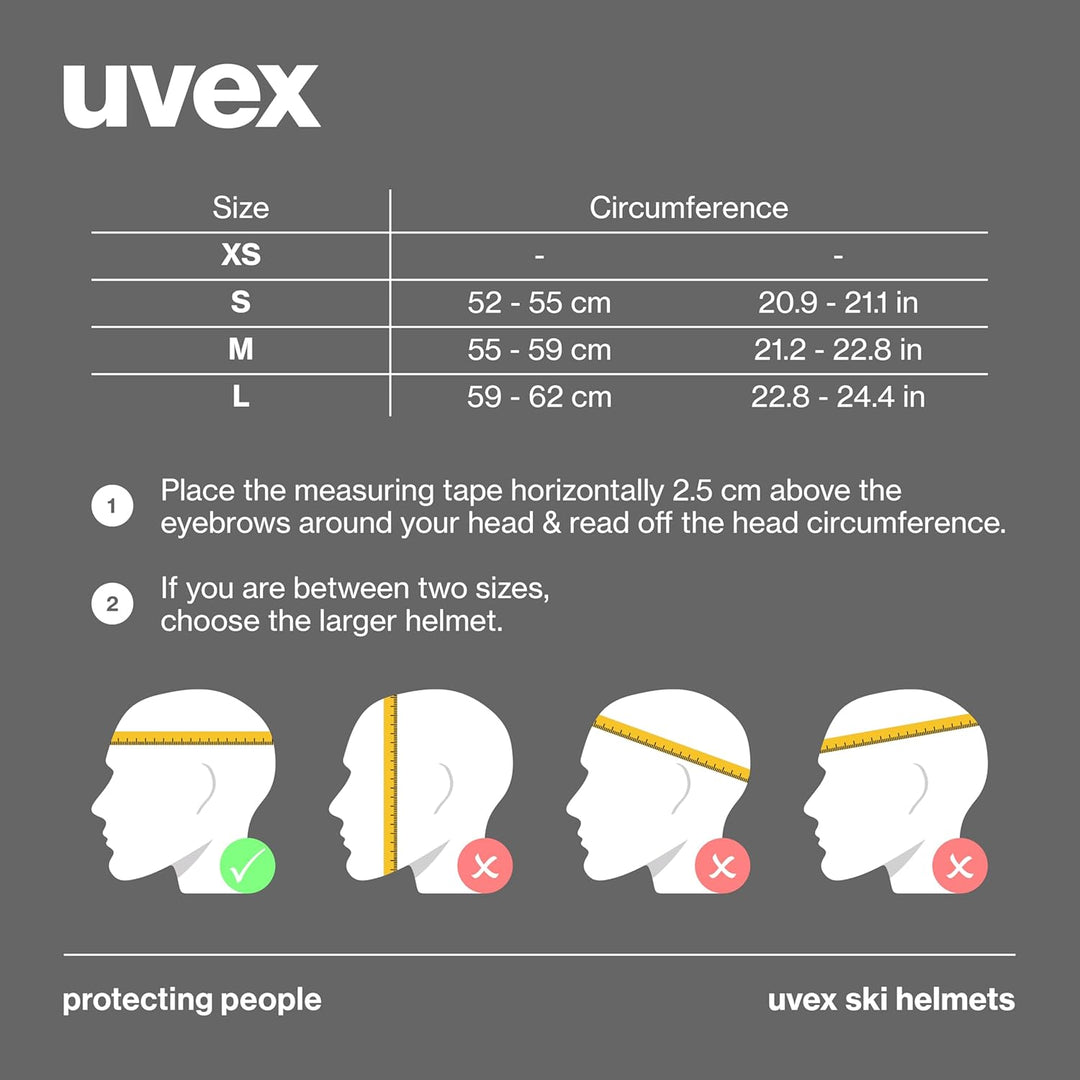 uvex Wanted Visor Visier Skihelm - Navy mat glacier - rhino matt 54-58 cm, glacier - rhino matt 54-5