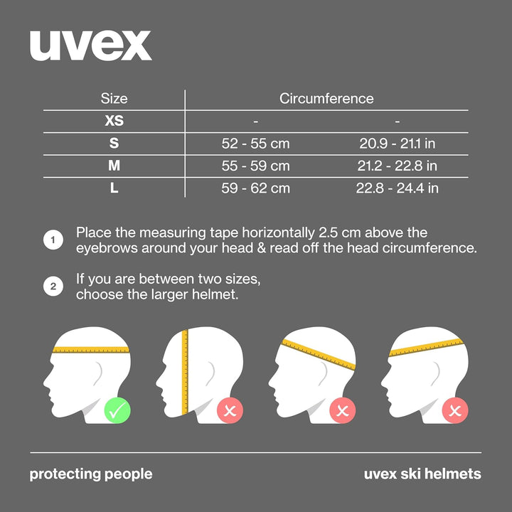 uvex Wanted Visor Visier Skihelm - Navy mat glacier - rhino matt 58-62 cm, glacier - rhino matt 58-6
