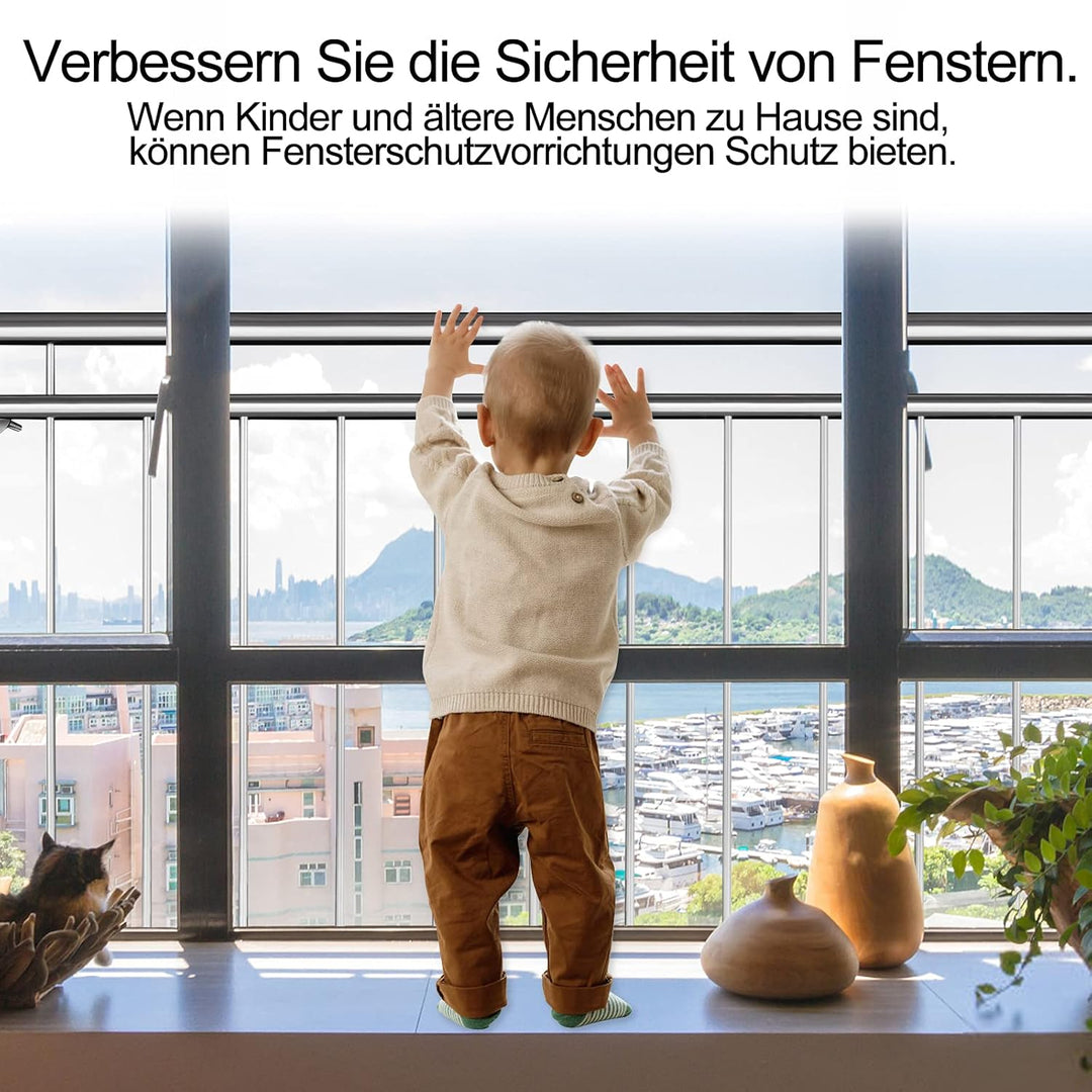 XMTECH Französischer Balkon Edelstahl 100 x 90 cm Balkongeländer Stabgeländer Geländer Balkongitter