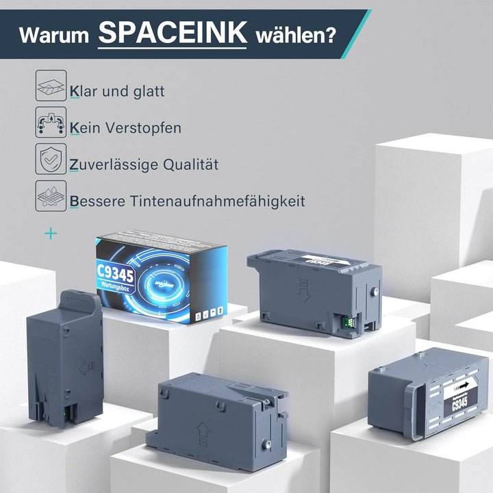 Spaceink C9345 Tinten Wartungsbox Ersatz für WF-7840 ET-16600 ET-16650 ET-8550 ET-5850 ET-5880 ET-85