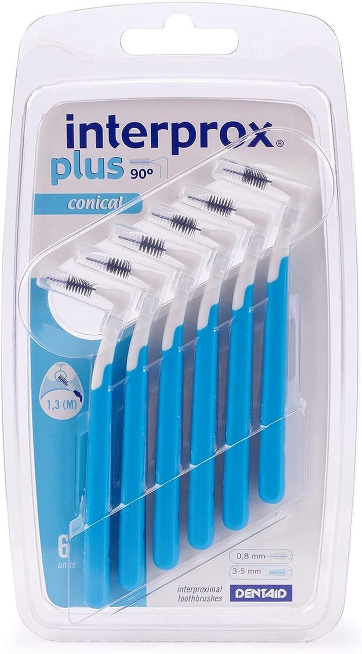 3x Interprox plus Interdentalbürsten blau conical 6er Pack (3x 6er Pack) Blau 2 stück (3er Pack), Bl