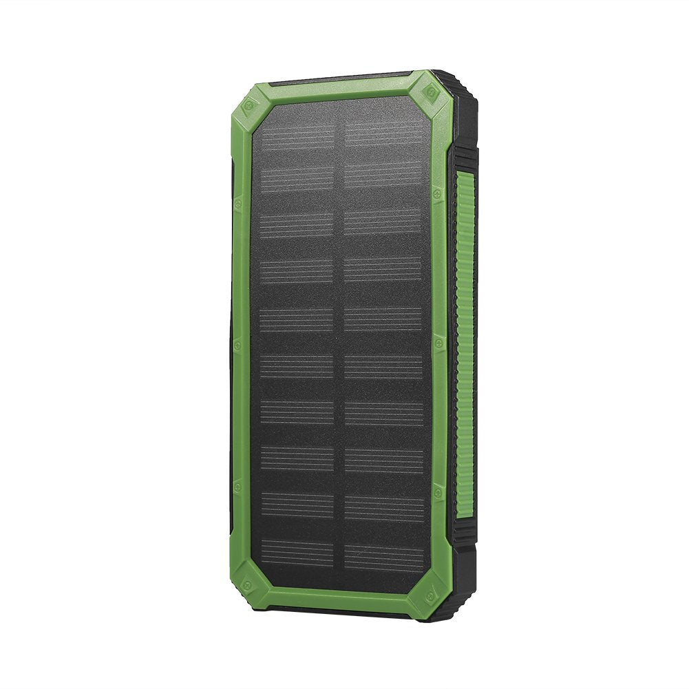 Solarladegerät Power Bank, 20000mAh Schnelles Aufladen Tragbar Doppeltes USB Solar Mobile Power Bank