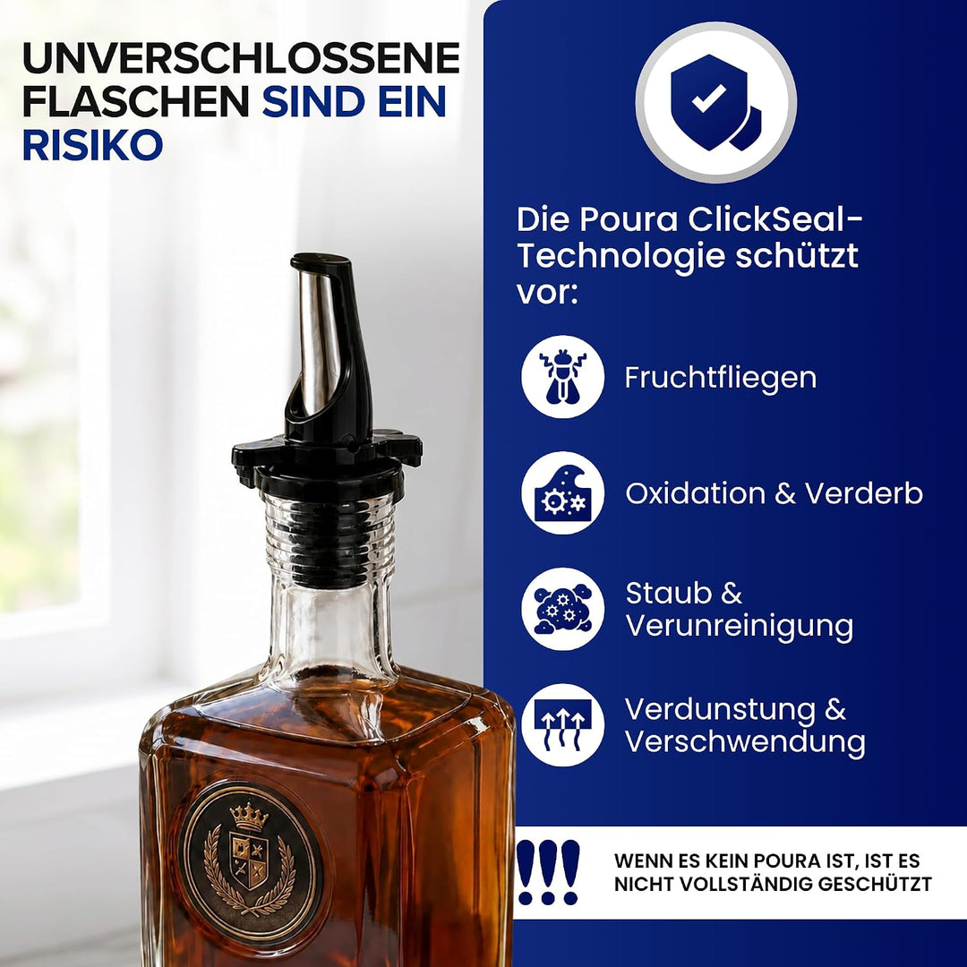 Ausgiesser Für Flaschen - Patentierter Schnellausgiesser - Wein Ausgiesser - Mid-Stopp Ausgussversch