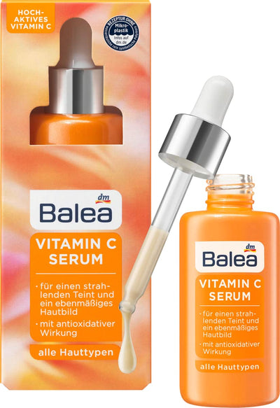 Balea Serum VITAMIN C für ein ebenmässiges Hautbild und einen strahlenden Teint mit antioxidativer W