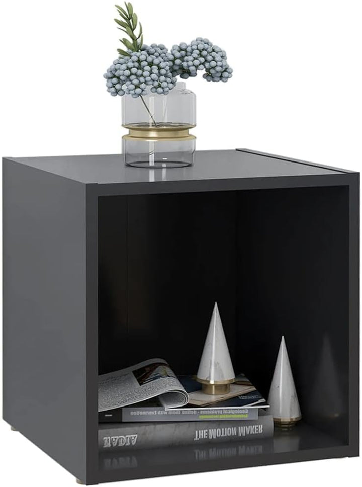 homiuse TV-Schränke 4 STK. Grau 37x35x37 cm Holzwerkstoff TV-Lowboard Fernsehtisch TV Board Fernsehs