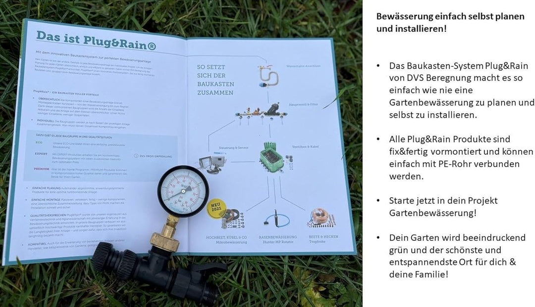 Plug&Rain DVS Beregnung Messgerät: Wie viele Regner an die Gartenbewässerung? Bewässerung für deinen