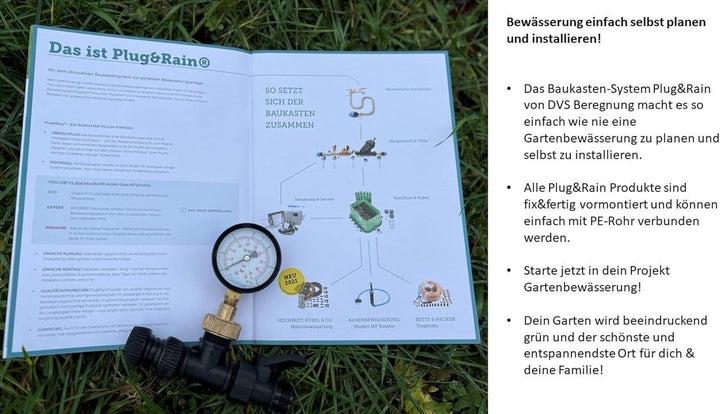 Plug&Rain DVS Beregnung Messgerät: Wie viele Regner an die Gartenbewässerung? Bewässerung für deinen