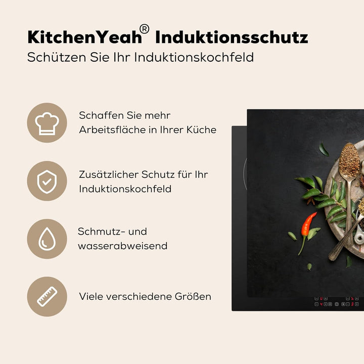 KitchenYeah© Herdabdeckplatte Einteilig Küche Ceranfeld Abdeckplatte Cerankochfeld Abdeckung Indukti