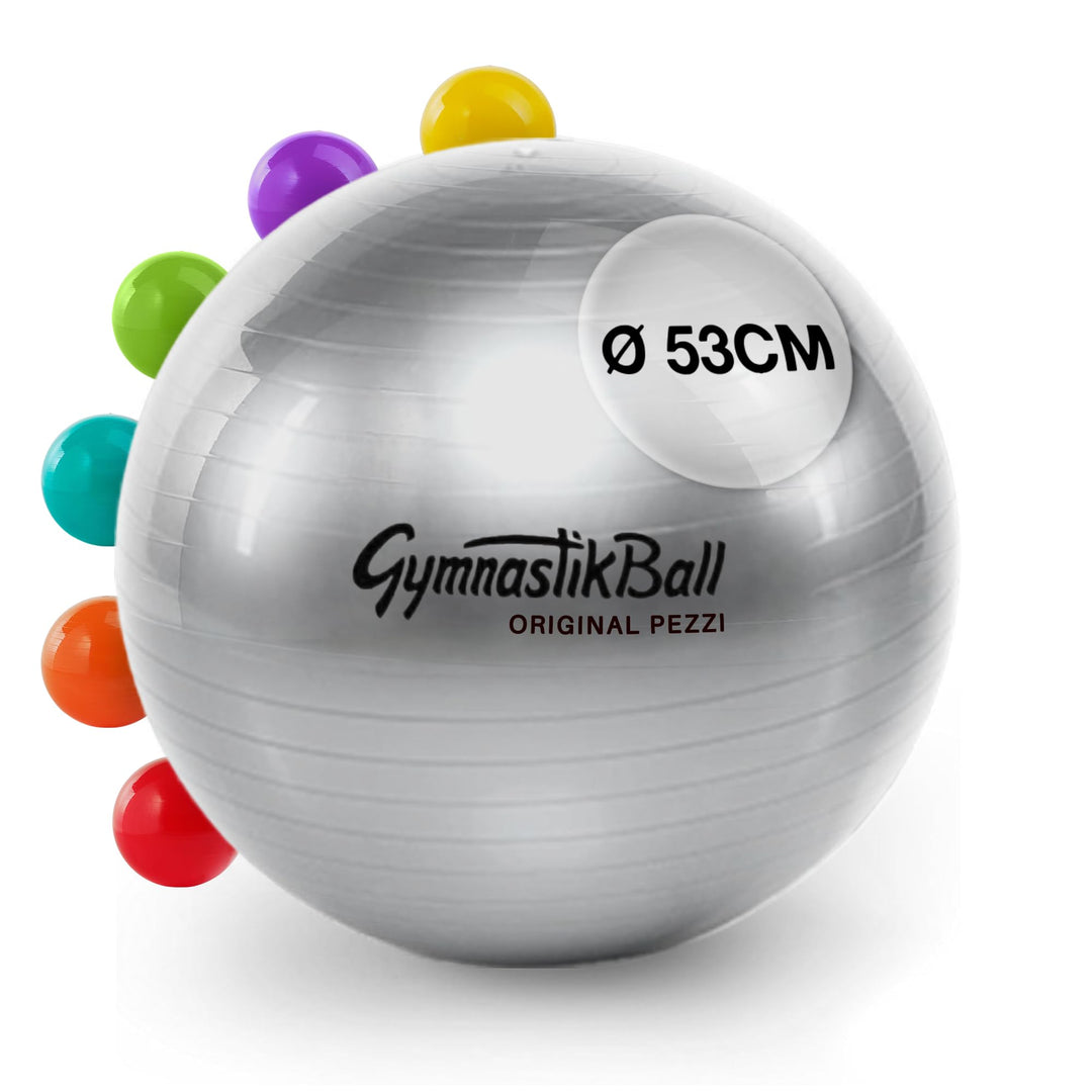 PEZZI - Gymnastikball Original Pezziball Standard 42-75cm Ø – Sitzball für Therapie, Sport & Büro -