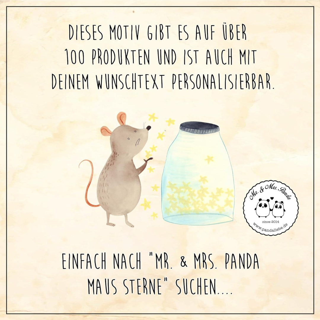 Mr. & Mrs. Panda Personalisierte Leckerlidose Maus Sterne - Geschenke, Taufe, Keksdose, Lustige Sprü