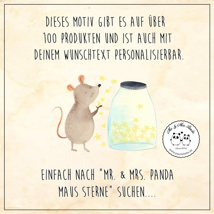 Mr. & Mrs. Panda Personalisierte Leckerlidose Maus Sterne - Geschenke, Taufe, Keksdose, Lustige Sprü