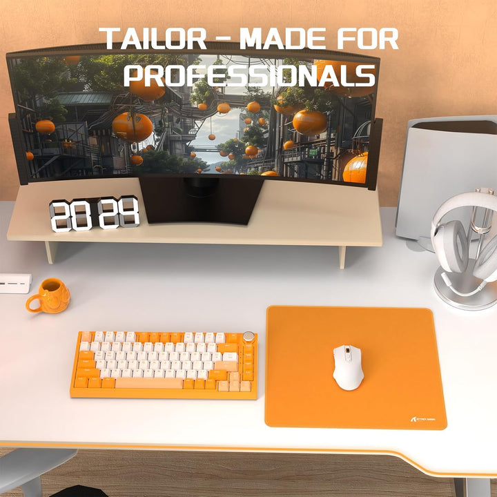 LexonElec x Attack Shark Mittelgrosses Gaming-Mauspad, Desktop-Mauspad Aus Superfeiner Faser, 17,32