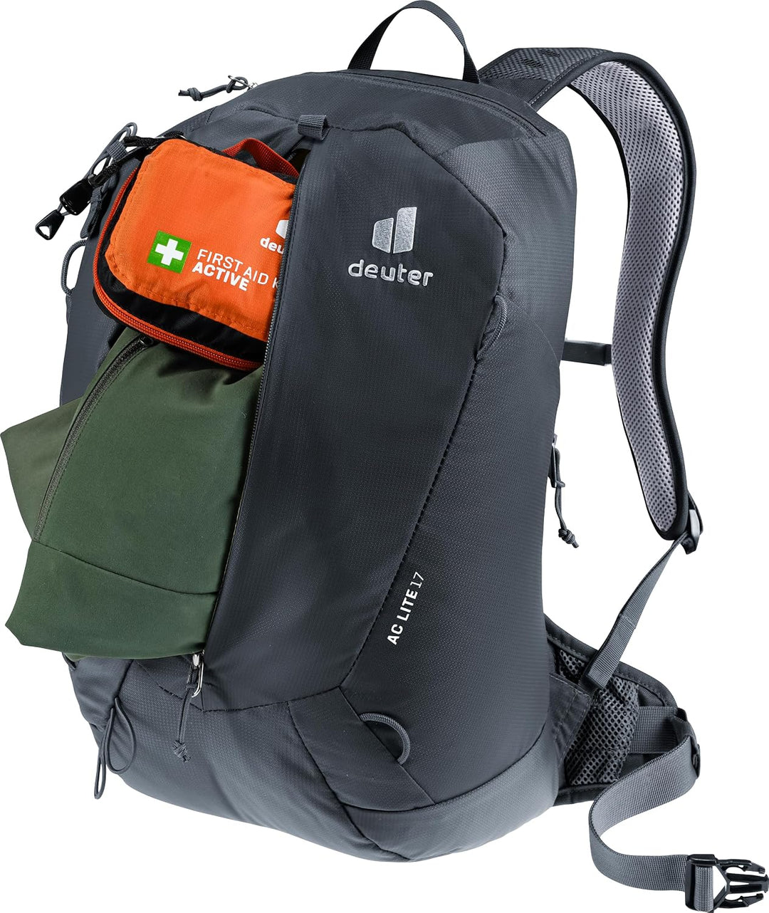 deuter AC Lite 17 Wanderrucksack Schwarz, Schwarz