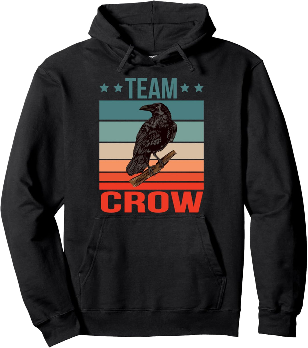 Team Krähe Ornithologe Vogelkunde Krähe Pullover Hoodie